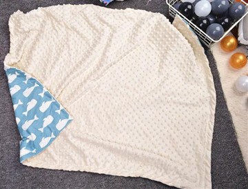 The New Fabric Material For The Minky Dot Blanket Is Very Comfortable.